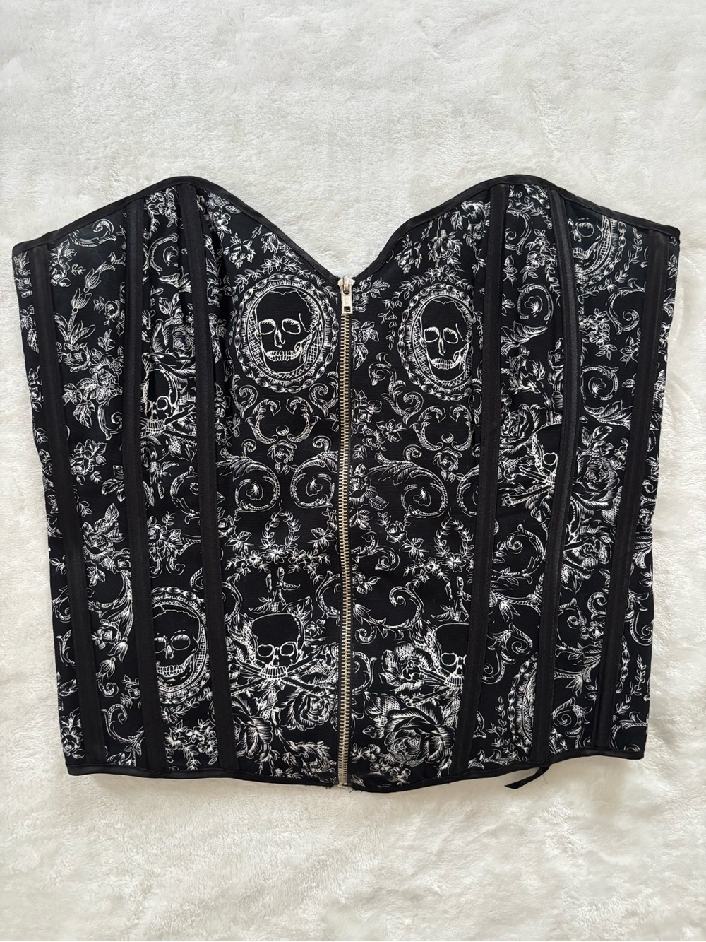 Intimate Attitudes skull corset